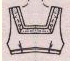 Picture of a bodice the comes just below the bust that can be made in two different ways.
