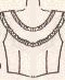 picture of a bodice able to be made in two different ways. This picture is of a bodice that goes to the waist.