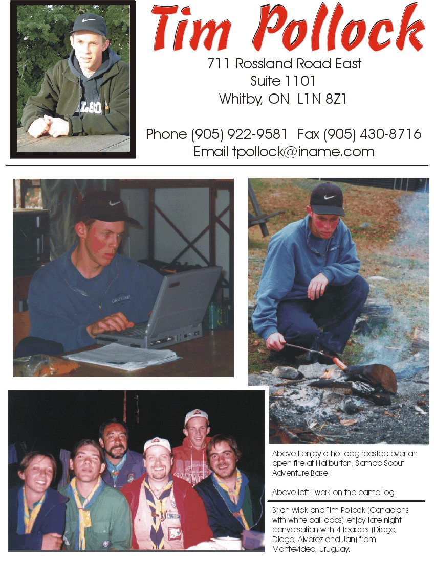 Tim Pollock's Scout Page