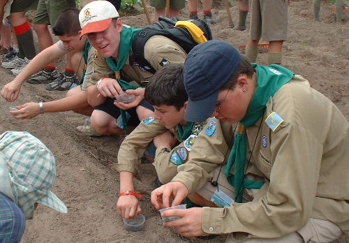 Sowing seeds at Thailand Agricultural Education Centre