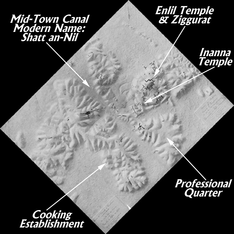 Relief map of Nippur