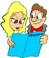 Couple with programme