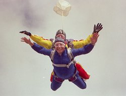 In mid-air