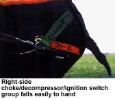 Choke/decompression/ignition switch