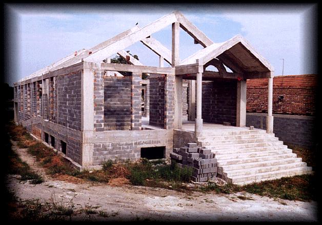 All concrete & most brick work has been done.