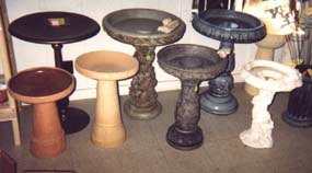Assorted Henri Birdbaths