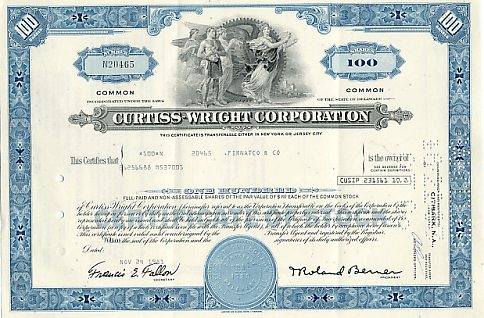 Old stock certificate