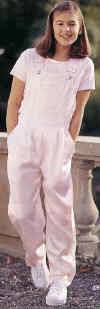 Storybook Heirlooms Pink Satin Overalls