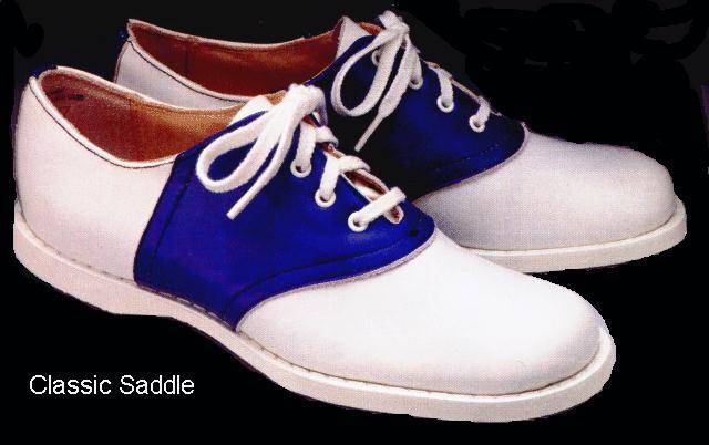 purple saddle shoes