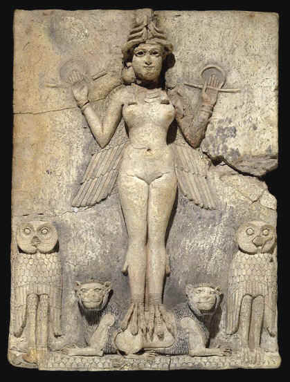 Burney Plaque - QueenNight  (Now in The British Museum)