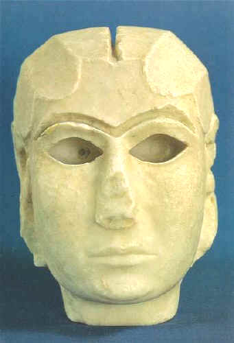 Lady of Warka / La Dama de Warka (Uruk]  Ancient Iraqi sculpture found 