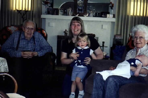 With my grandparents