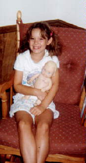 Katy and doll