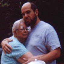 John and his mom hugging