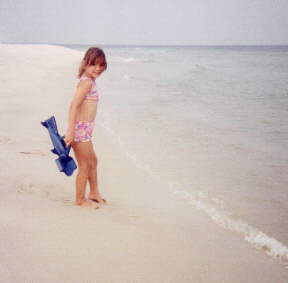 Katy at ocean