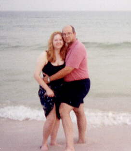 snuggling at the beach