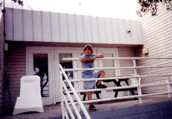 Katy at cabin