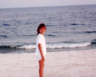 Katy at the beach