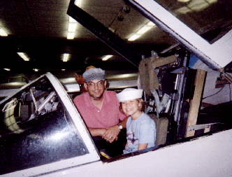John and Katy in flight simulator