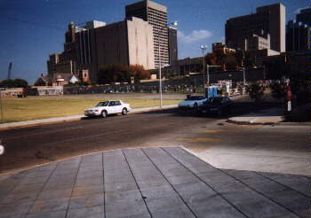 Distant shot of site