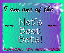 Jen's Place Award for The Net's Best Bets!