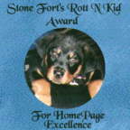 Stone Fort's Rott N Kid Award For Home Page Excellence