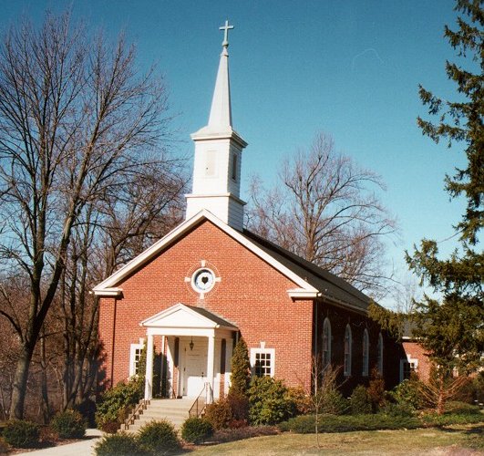 Photo of the exterior of St. John Lutheran Church of Springfield