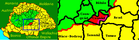 Csan�d County of Historical Hungary