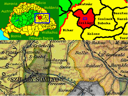 Sz�cs in Szil�gy County of historical Hungary