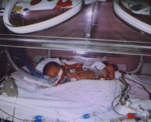 Emma Rose's first photo - taken 01/09/00