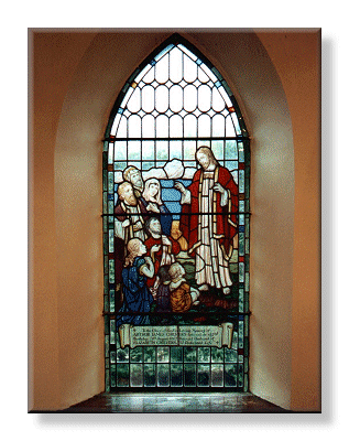Stained Glass Window in Dersingham Methodist Church