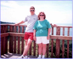 Terie and I looking real cool on our vacation on the west coast of Japan