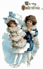 blue boy and girl