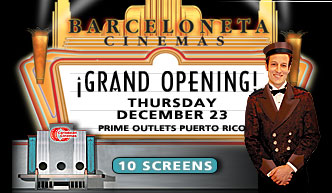 Oprima aqu� para ir a p�gina Caribbean Cinemas