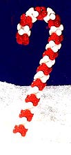 Large Bead Candy Cane