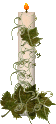 flaming candle graphic