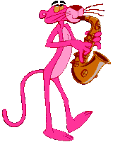 Pink Panther with Sax