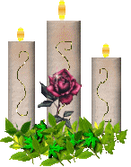 Fantasy Fights Red Rose Candle