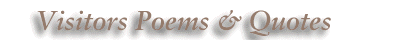 Visitors Poems and Quotes