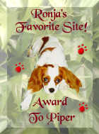 Ronja's Favorite Site Award (1/4/98)