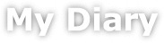 My monthly diary title graphic