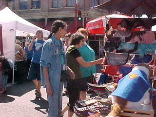 Street fair scene