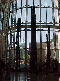 Royal BC Museum totem poles