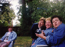 Aunties at barbecue