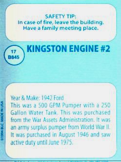 Back of Collector's Card #17
