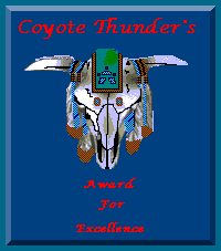 Coyote's Thunder Award