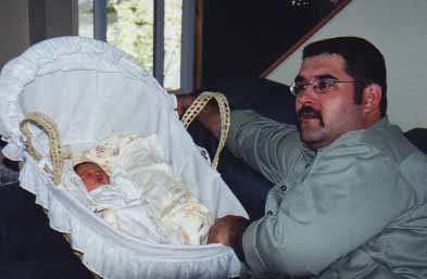 Dad and Sarah at the house