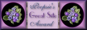 Poopsie's Great Site Award