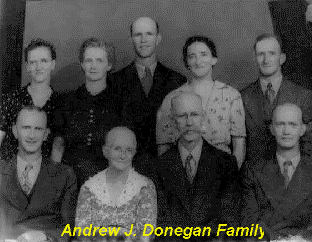 Andrew Jackson Donegan Family