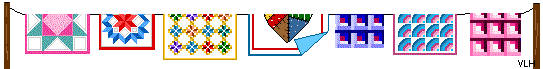 line of quilts